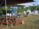 Eating area and tents used by volunteers.